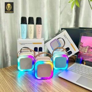 Loa Bluetooth Mini Karaoke K12 Kèm 2 Micro chính hãng