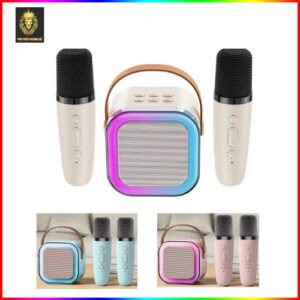 Loa Bluetooth Mini Karaoke K12 Kèm 2 Micro chất lượng