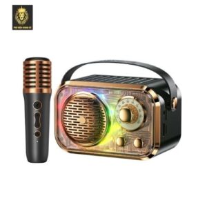 Loa Bluetooth Karaoke Mini WEKOME WD-03 màu đen