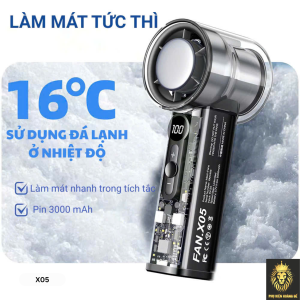 Quạt Sò Lạnh Cầm Tay X05 11 Quạt Sò Lạnh Cầm Tay X05