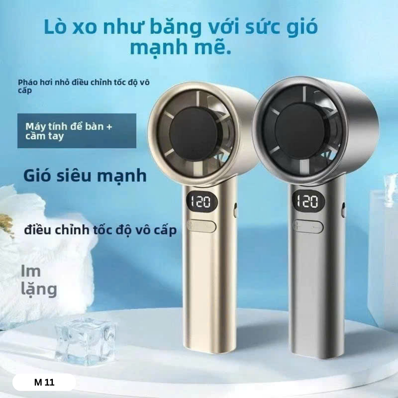 Quạt Cầm Tay Có 120 Cấp Độ M11 Quạt Cầm Tay Có 120 Cấp Độ M11