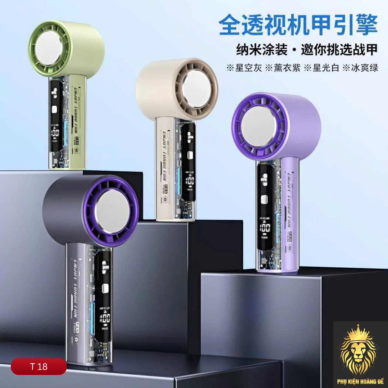 Quạt Sò Lạnh Cầm Tay T18 Quạt Sò Lạnh Cầm Tay T18