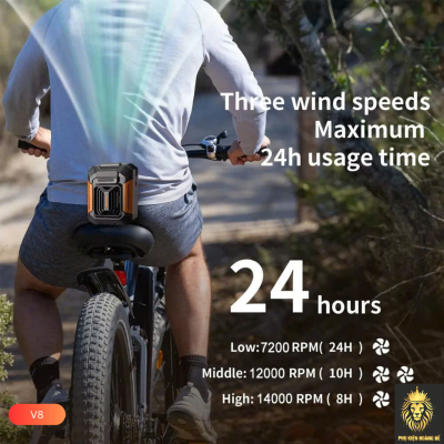 Quạt Mini Đeo Thắt Lưng v8 11 Quạt Mini Đeo Thắt Lưng v8