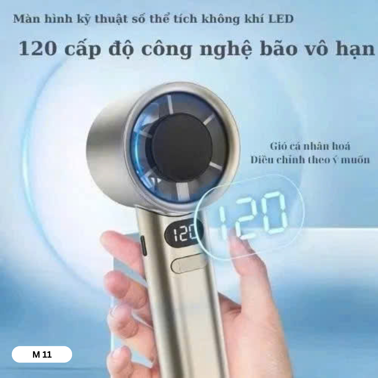 Quạt Cầm Tay Có 120 Cấp Độ M11 Quạt Cầm Tay Có 120 Cấp Độ M11