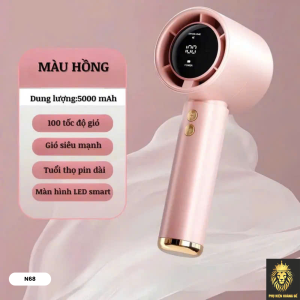 Quạt Cầm Tay Có Màn Hình Hiển Thị N68 6 Quạt Cầm Tay Có Màn Hình Hiển Thị N68