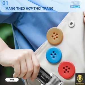 Quạt Sò Lạnh Cầm Tay X05 6 Quạt Sò Lạnh Cầm Tay X05