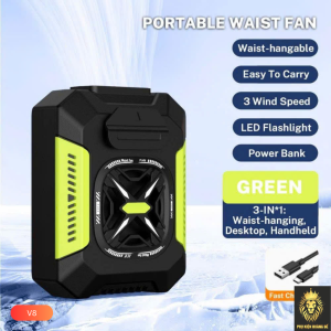 Quạt Mini Đeo Thắt Lưng v8 3 Quạt Mini Đeo Thắt Lưng v8