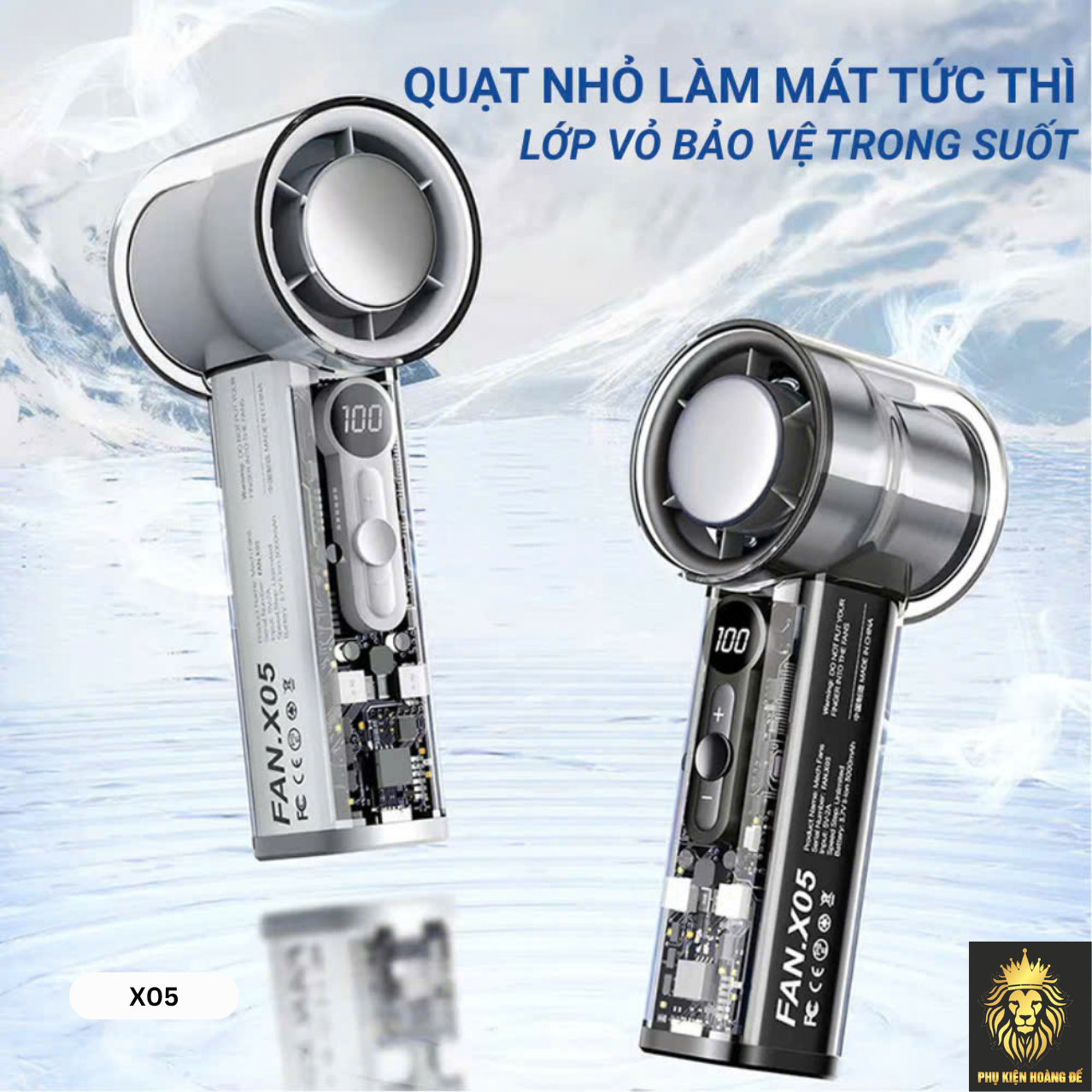 Quạt Sò Lạnh Cầm Tay X05 Quạt Sò Lạnh Cầm Tay X05