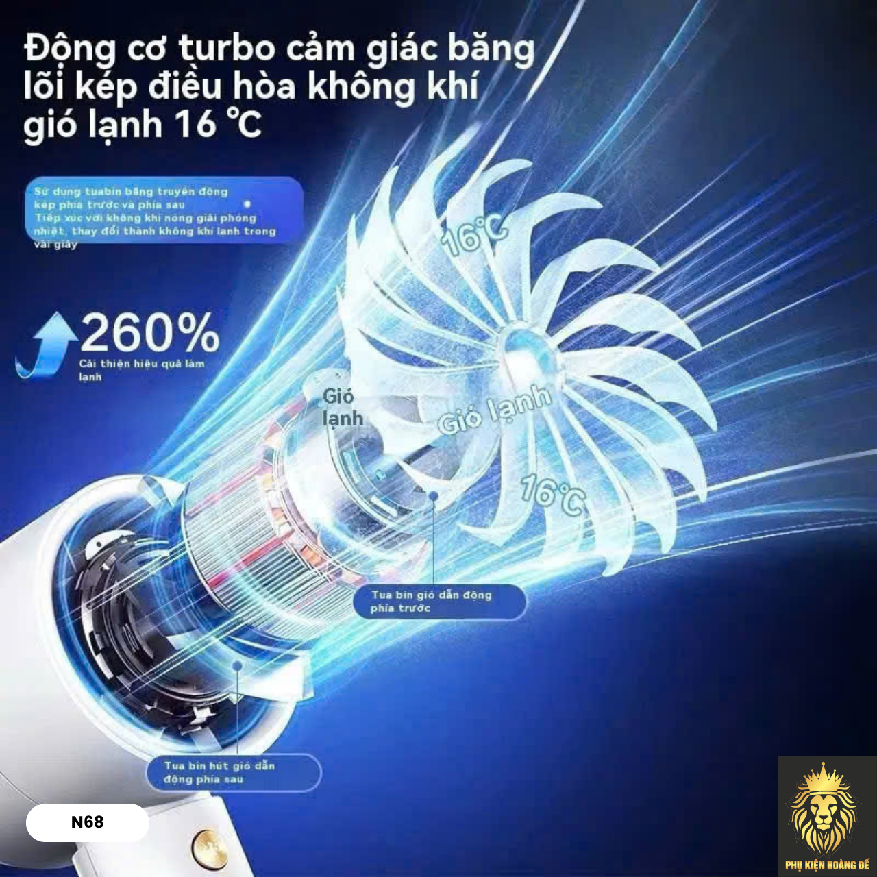 Quạt Cầm Tay Có Màn Hình Hiển Thị N68 Quạt Cầm Tay Có Màn Hình Hiển Thị N68