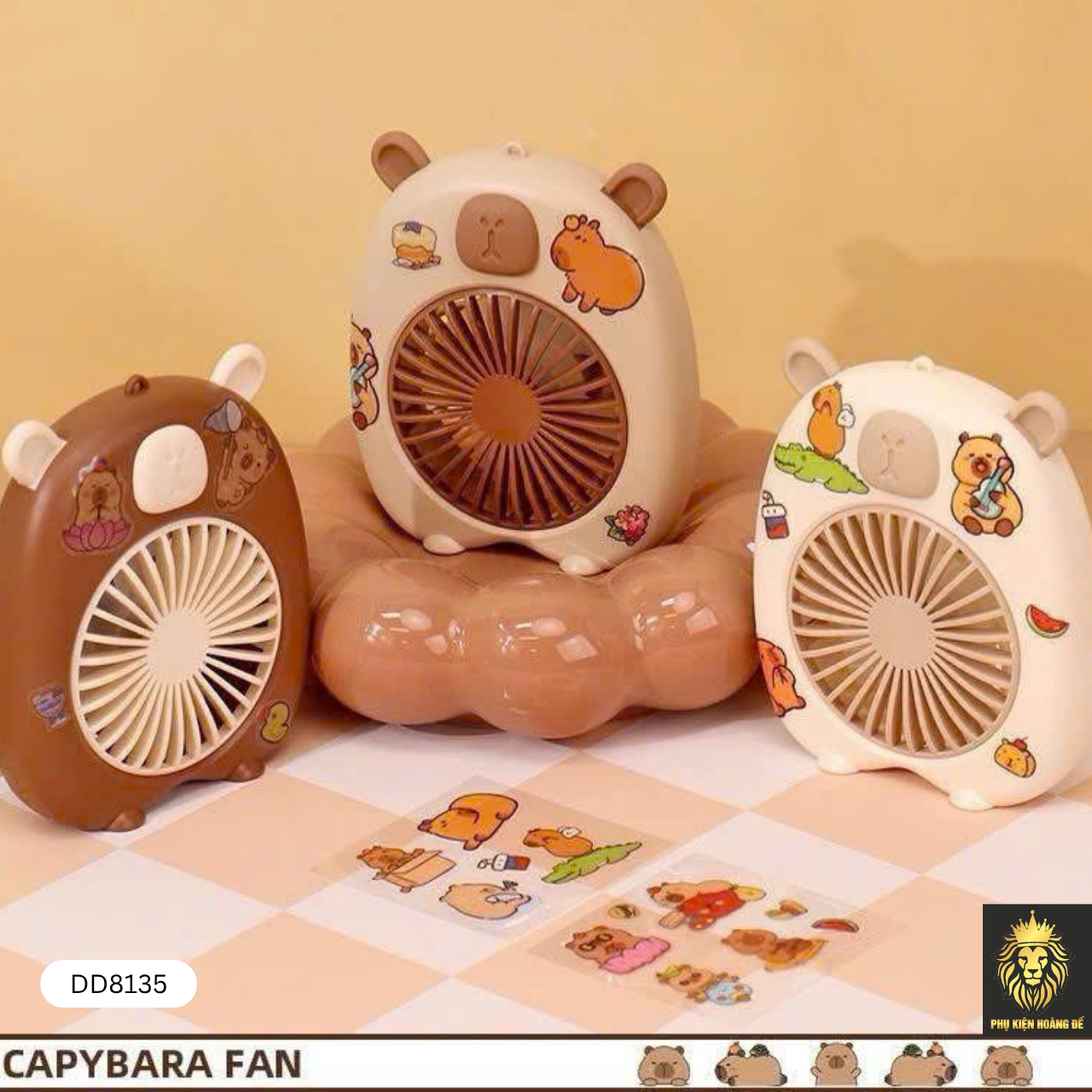 Quạt Mini Để Bàn CAPYBARA DD8135Quạt Mini Để Bàn CAPYBARA DD8135 Quạt Mini Để Bàn CAPYBARA DD8135
