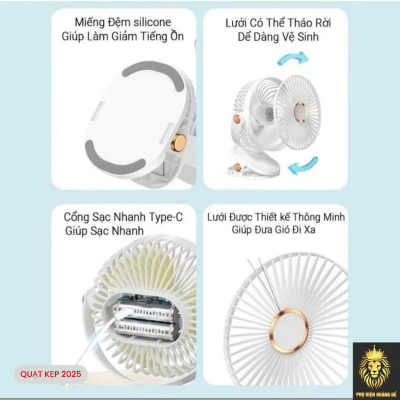 Quạt Kẹp Để Bàn 2025 16 Quạt Kẹp Để Bàn 2025