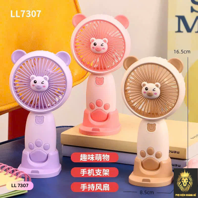 Quạt Cầm Tay Kèm Kệ LL 7307