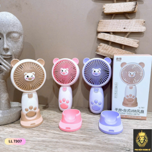 Quạt Cầm Tay Kèm Kệ LL 7307