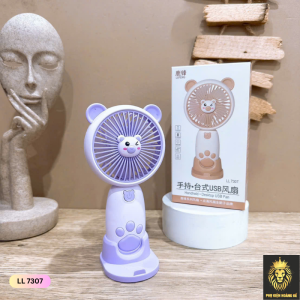 Quạt Cầm Tay Kèm Kệ LL 7307